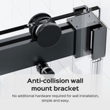 Frameless Double Sliding Soft-Close Shower Door, 3 / 8" (10Mm) Thick SGCC Tempered Glass Door, Matte - Shower Doors available at Alpine Outlets in Denver