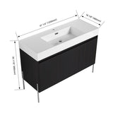 Freestanding Bathroom Vanity With Resin Sink And Storage Cabinet - Vanities available at Alpine Outlets in Denver
