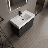 Freestanding Bathroom Vanity With Resin Sink And Storage Cabinet - Vanities available at Alpine Outlets in Denver