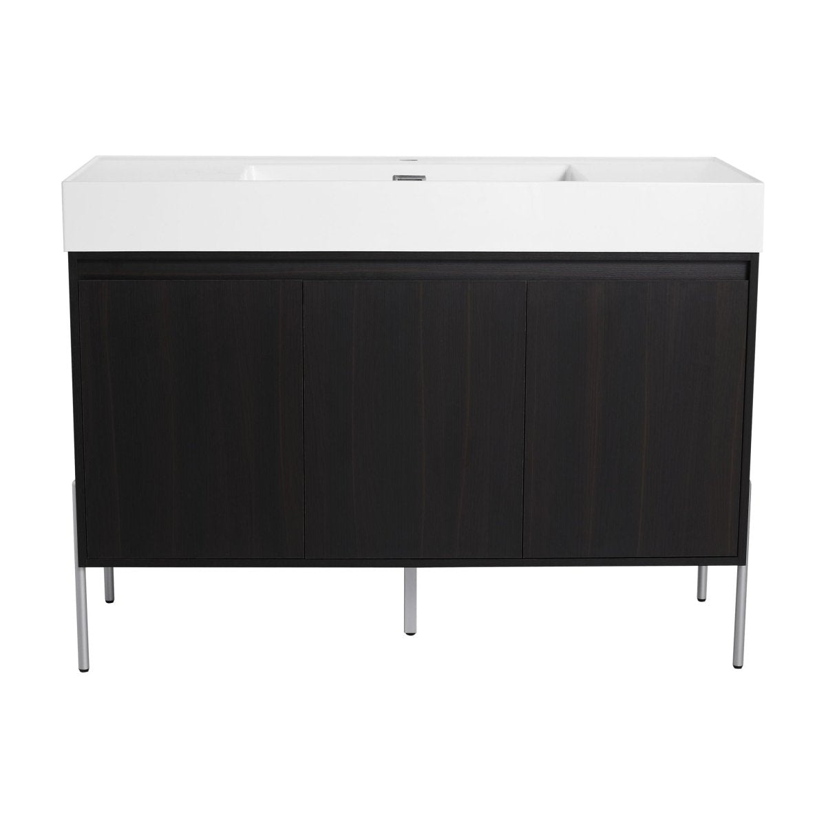 Freestanding Bathroom Vanity With Resin Sink And Storage Cabinet - Vanities available at Alpine Outlets in Denver