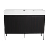 Freestanding Bathroom Vanity With Resin Sink And Storage Cabinet - Vanities available at Alpine Outlets in Denver