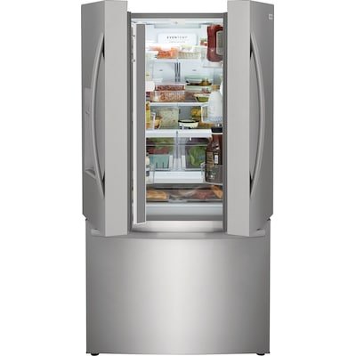 Frigidaire 27.8-cu ft French Door Refrigerator with Ice Maker and Dispenser – Fingerprint Resistant Stainless Steel - Kitchen Fixtures - Alpine Outlets
