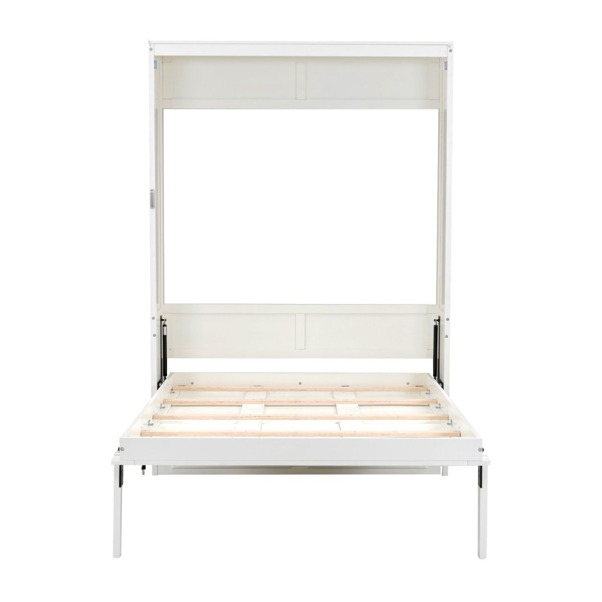 Full Size Murphy Bed With 2 Drawers - Beige - Cabinet Beds available at Alpine Outlets in Denver