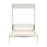 Full Size Murphy Bed With 2 Drawers - Beige - Cabinet Beds available at Alpine Outlets in Denver