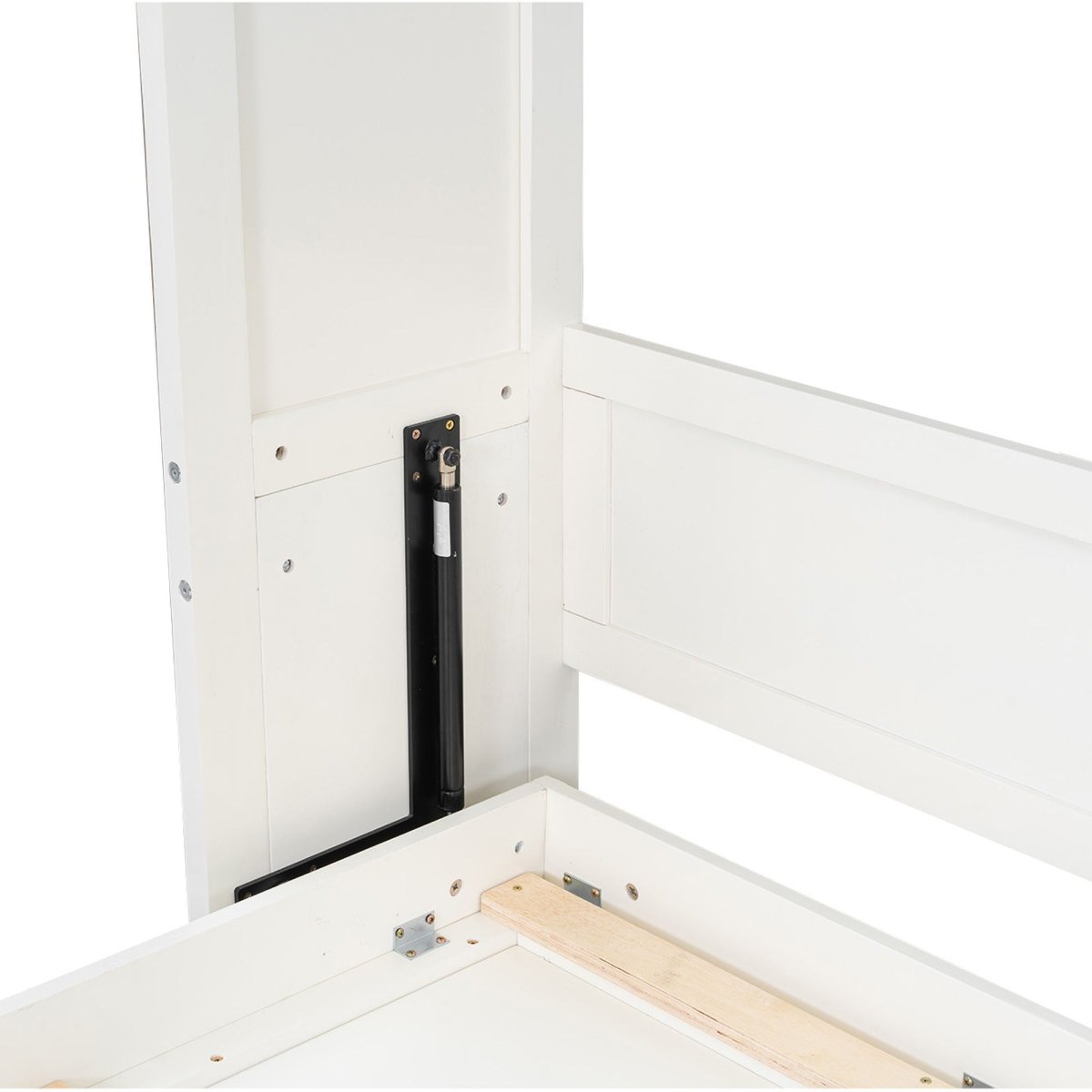 Full Size Murphy Bed With 2 Drawers - Beige - Cabinet Beds available at Alpine Outlets in Denver