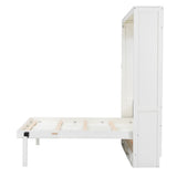 Full Size Murphy Bed With 2 Drawers - Beige - Cabinet Beds available at Alpine Outlets in Denver