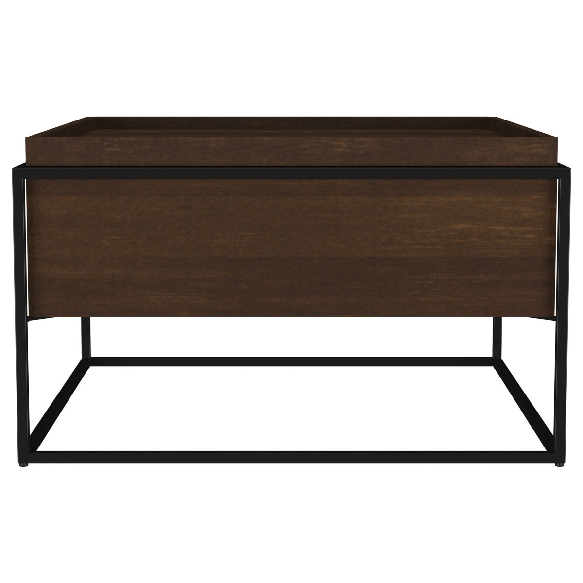 Fulton 30 - inch Square Mango Wood Coffee Table Dark Brown - Coffee Tables available at Alpine Outlets in Denver