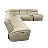 Gearhart 6 - piece Leather Power Reclining Sectional with Power Headrests - available at Alpine Outlets in Denver