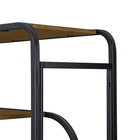 Geometric Bookcase / Display Rack - Black / Brown - Etageres available at Alpine Outlets in Denver