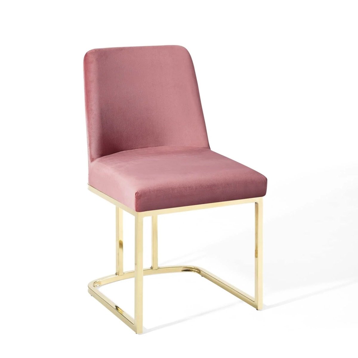 Glam Deco Performance Velvet Sled Base Dining Side Chair - Dining Chairs available at Alpine Outlets in Denver