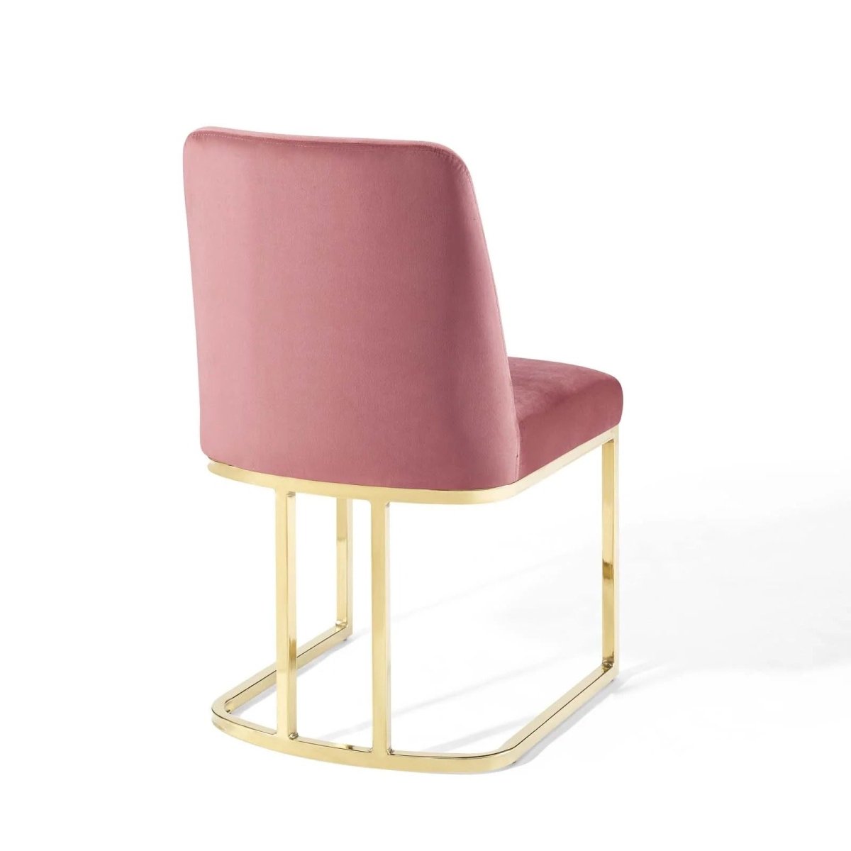 Glam Deco Performance Velvet Sled Base Dining Side Chair - Dining Chairs available at Alpine Outlets in Denver