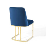 Glam Deco Performance Velvet Sled Base Dining Side Chair - Dining Chairs available at Alpine Outlets in Denver