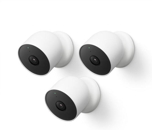 Google Nest Cam Outdoor/Indoor - Battery (3 Pack, 2nd Gen) - available at Alpine Outlets in Denver