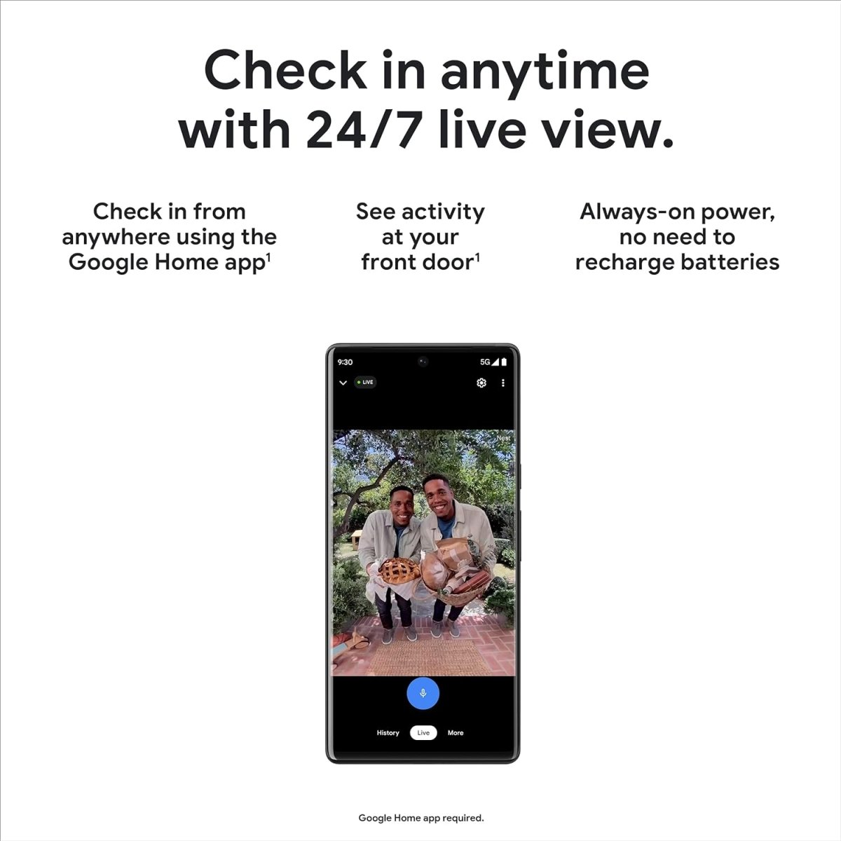 Google Nest Doorbell Wired (2nd Gen) – Snow, 1 Pack - Video Doorbells available at Alpine Outlets in Denver