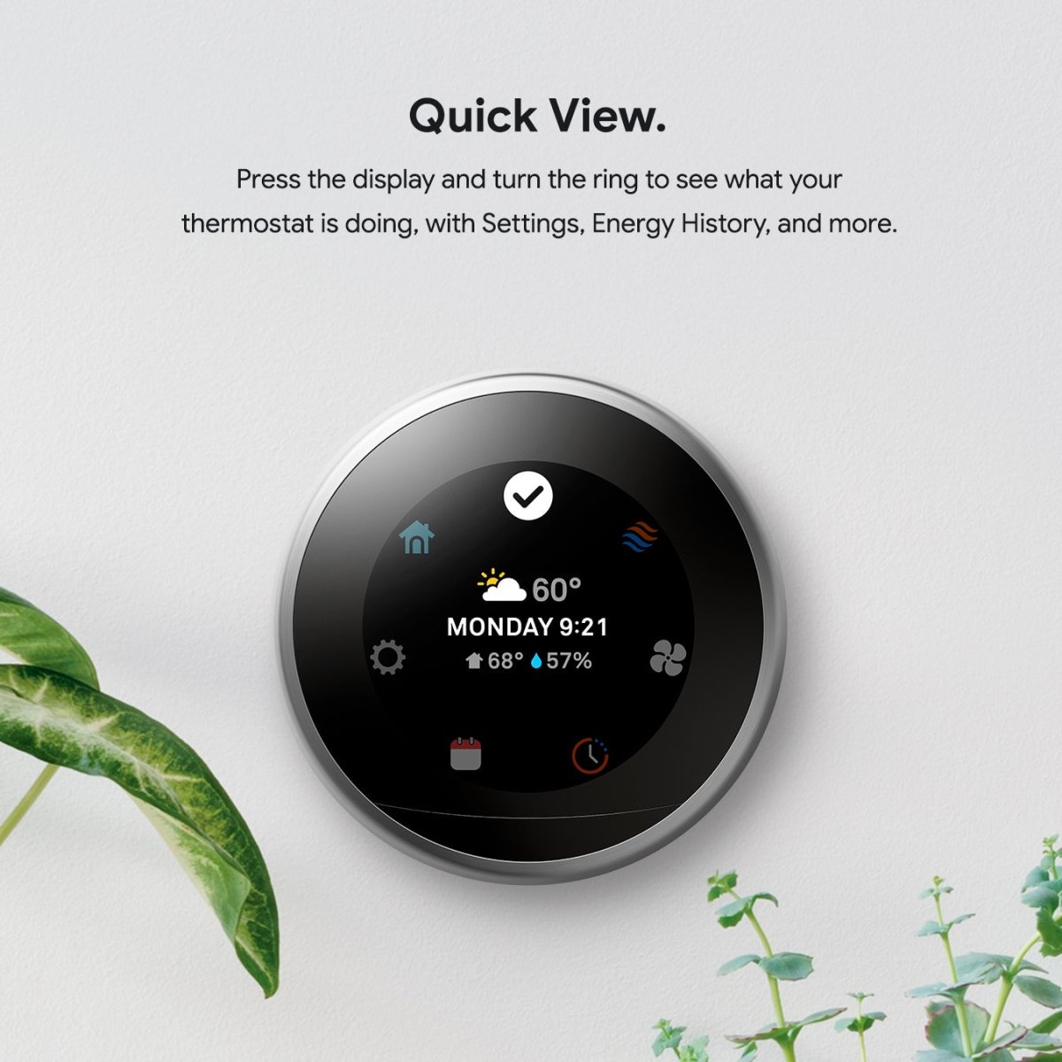 Google Nest Learning Thermostat - 3rd Gen (White) - available at Alpine Outlets in Denver