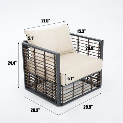 Grand Patio 6-Piece Wicker Patio Furniture Set - Alpine Outlets