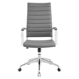 Gray Highback Office Chair – Chrome Frame - Workspace - Alpine Outlets