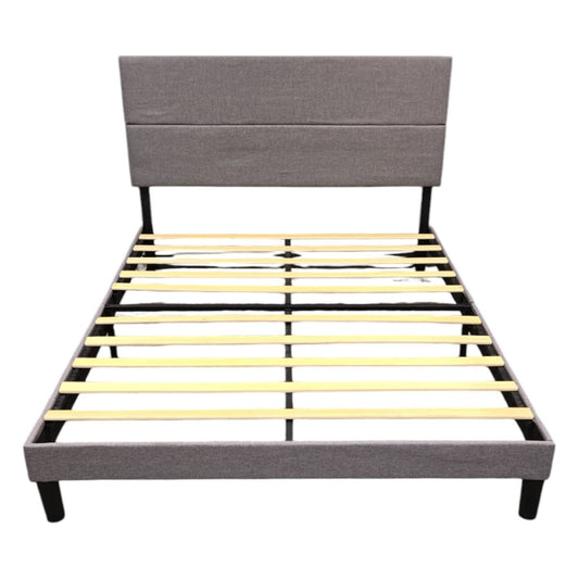 Gray Upholstery Bed Frame (Queen) (ID L789123) - available at Alpine Outlets in Denver