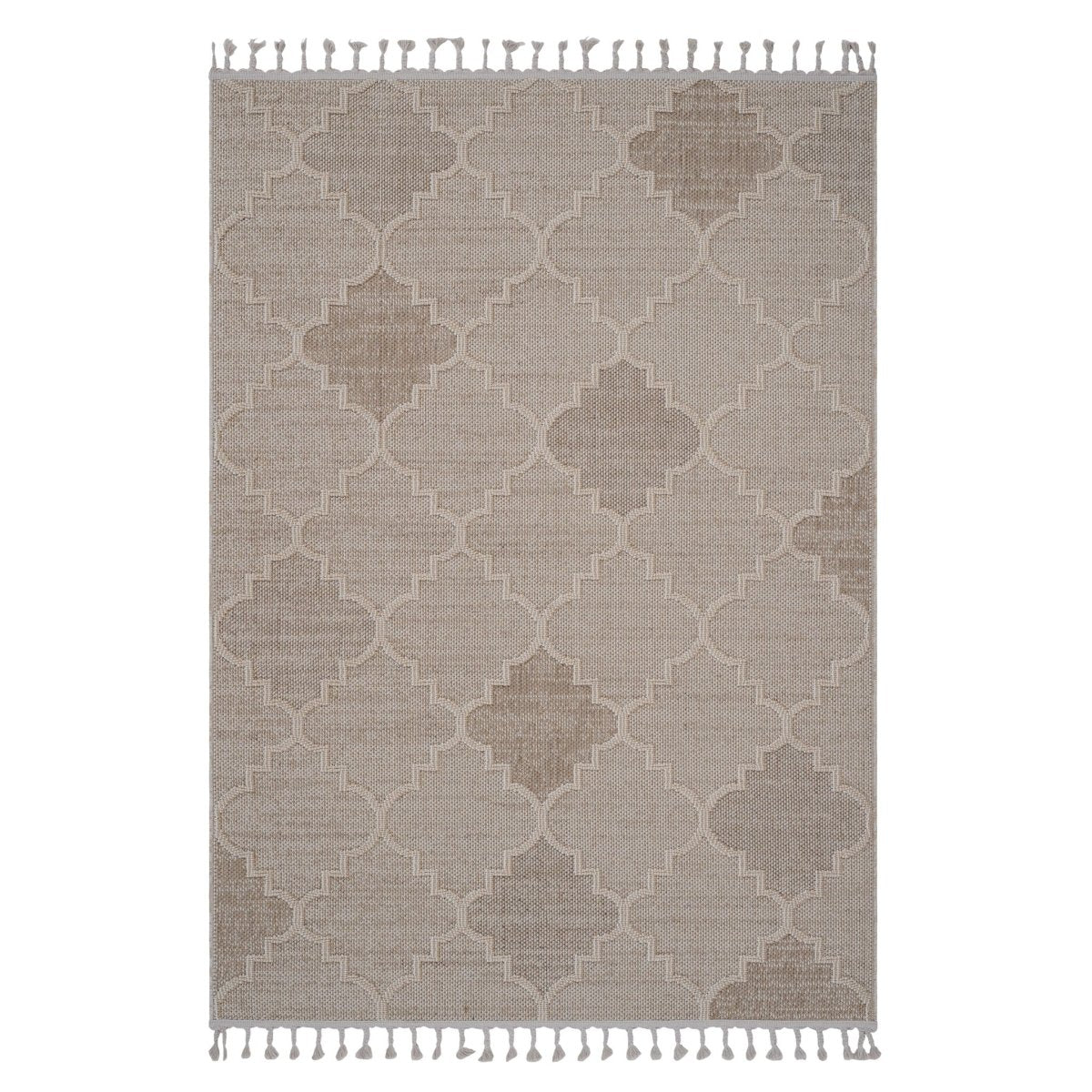 Guros - 6' X 9' Trellis Indoor / Outdoor Area Rug - Cream - Area Rugs available at Alpine Outlets in Denver