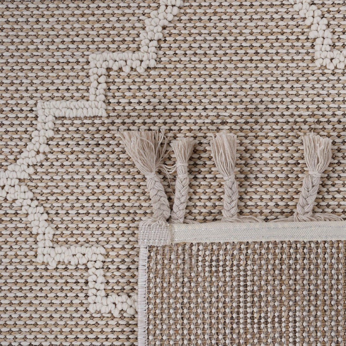 Guros - 6' X 9' Trellis Indoor / Outdoor Area Rug - Ivory - Area Rugs available at Alpine Outlets in Denver