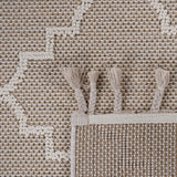 Guros - 6' X 9' Trellis Indoor / Outdoor Area Rug - Ivory - Area Rugs available at Alpine Outlets in Denver