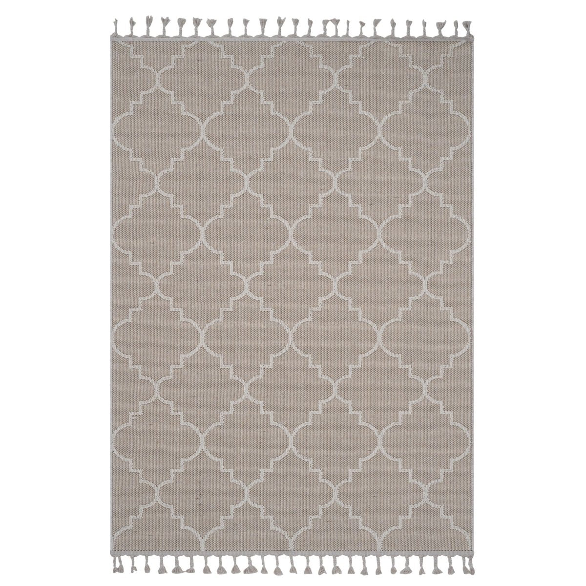 Guros - 6' X 9' Trellis Indoor / Outdoor Area Rug - Ivory - Area Rugs available at Alpine Outlets in Denver