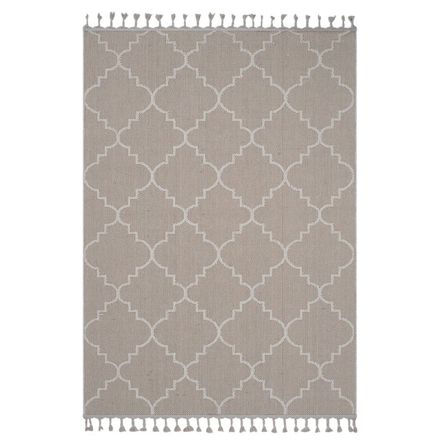 Guros - 6' X 9' Trellis Indoor / Outdoor Area Rug - Ivory - Area Rugs available at Alpine Outlets in Denver
