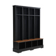Hall Tree With 8 Hooks, Practical Entryway Bench With Open Compartments - Hall Trees available at Alpine Outlets in Denver