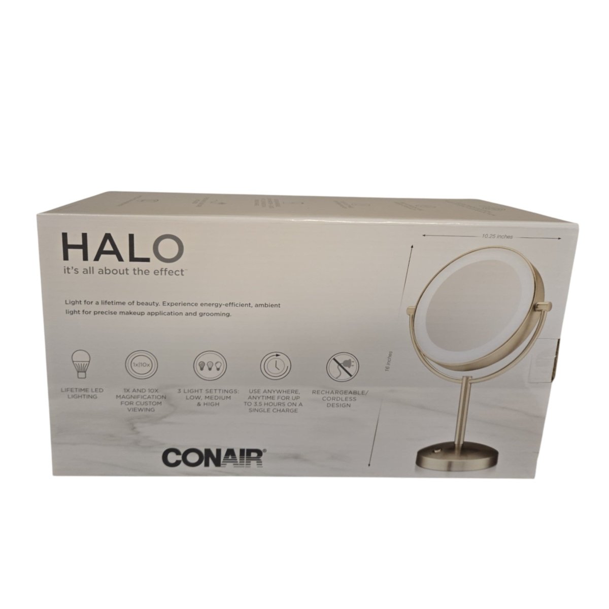 Halo Conair LED Rechargeable Light Mirror (ID N012346) - available at Alpine Outlets in Denver