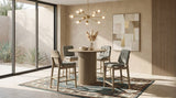 Hamlyn 43" Round Counter Height Dining Table, Natural Oak - Dining Tables & Bar Tables available at Alpine Outlets in Denver