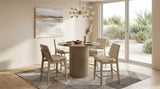 Hamlyn 43" Round Counter Height Dining Table, Natural Oak - Dining Tables & Bar Tables available at Alpine Outlets in Denver