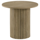 Hamlyn 43" Round Counter Height Dining Table, Natural Oak - Dining Tables & Bar Tables available at Alpine Outlets in Denver