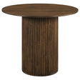 Hamlyn 43" Round Walnut Wood Counter Height Dining Table - Dining Tables & Bar Tables available at Alpine Outlets in Denver