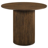 Hamlyn 43" Round Walnut Wood Counter Height Dining Table - Dining Tables & Bar Tables available at Alpine Outlets in Denver