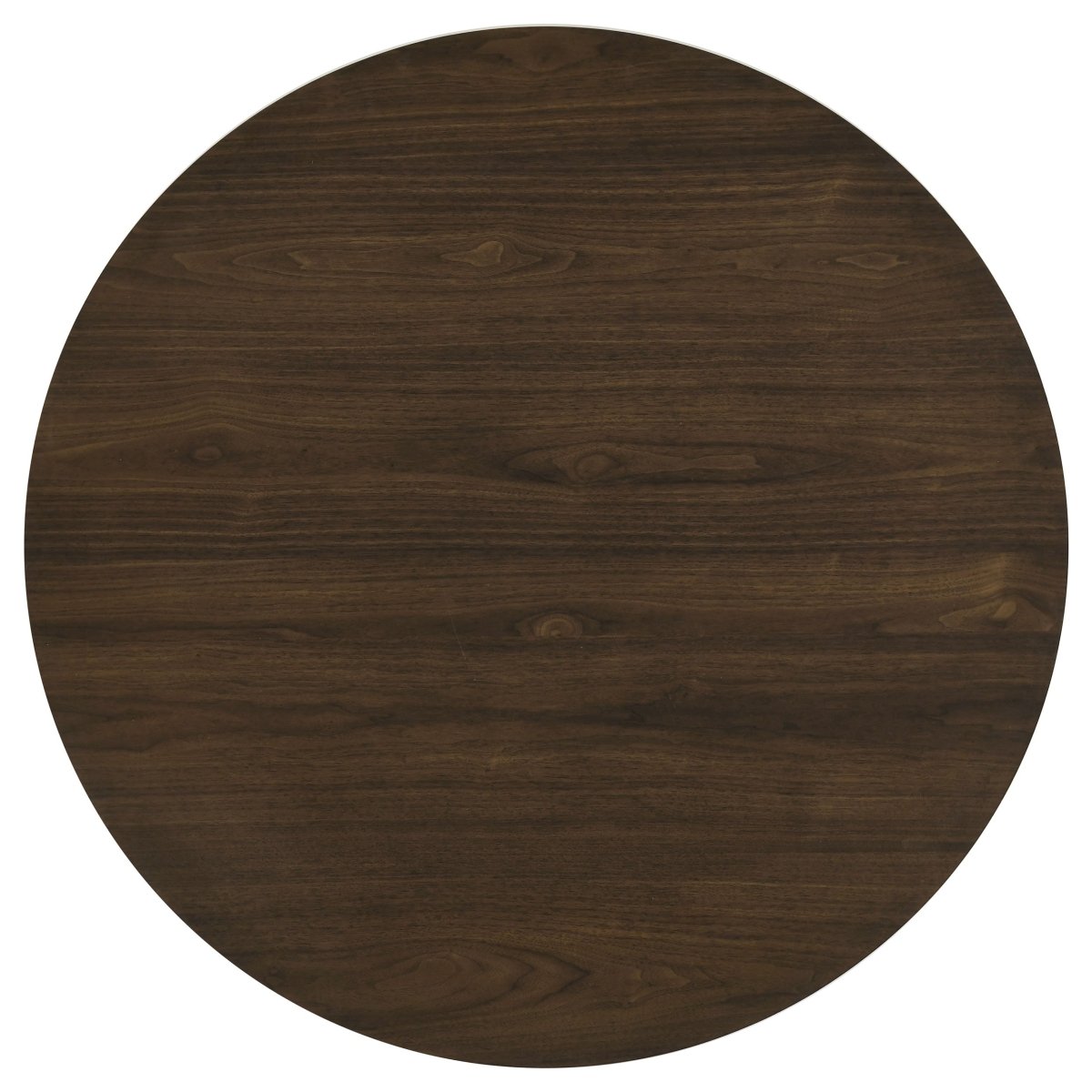 Hamlyn 47" Round Walnut Wood Dining Table with Pedestal Base - Dining Tables & Bar Tables available at Alpine Outlets in Denver