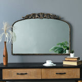 Handmade Arched Mirror, Ornate Baroque For Entryway - Antique Bronze - Arched Mirrors available at Alpine Outlets in Denver