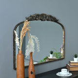 Handmade Arched Mirror, Ornate Baroque For Entryway - Antique Bronze - Arched Mirrors available at Alpine Outlets in Denver