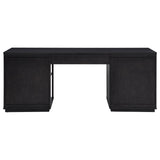 Harkes 75" 3-Drawer Computer Desk with Adjustable Shelf, Coffee Bean - Desks available at Alpine Outlets in Denver
