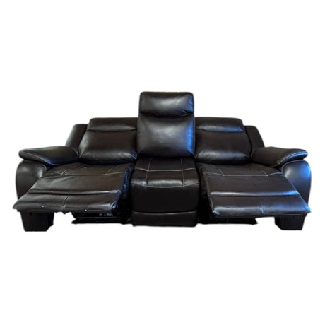 Harvey Leather Power Reclining Sofa with Power Headrests (ID U102345) - Furniture available at Alpine Outlets in Denver