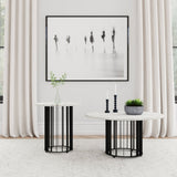 Haven 2 - Piece Round Marble Coffee and End Table Set - Coffee Table Sets available at Alpine Outlets in Denver