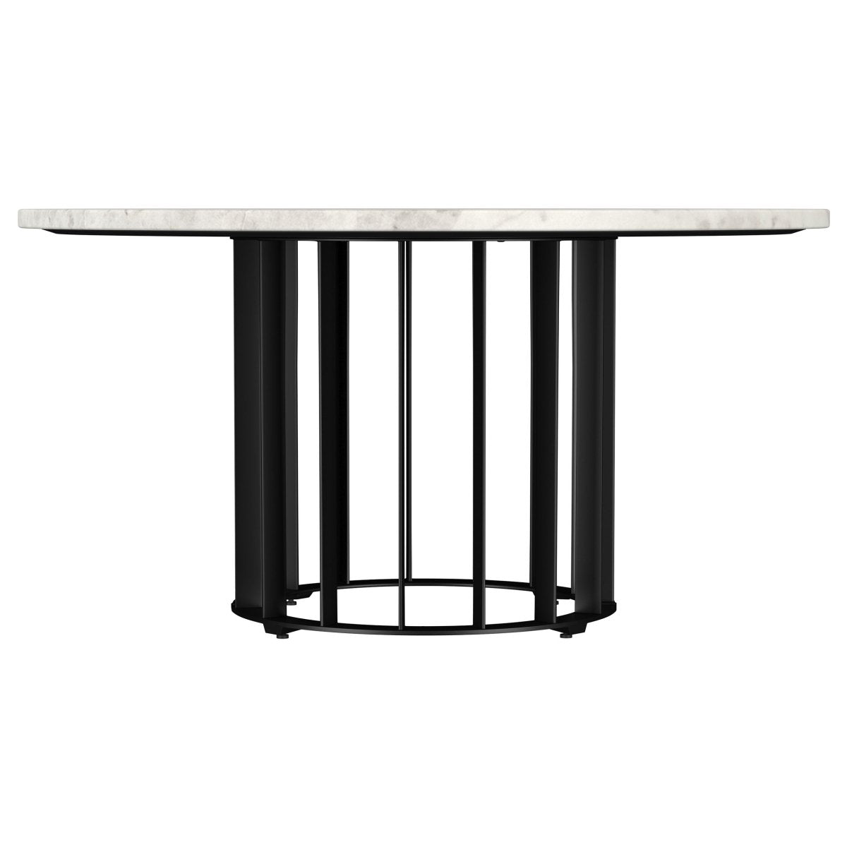 Haven Round Genuine White Marble Top Coffee Table - Coffee Tables available at Alpine Outlets in Denver