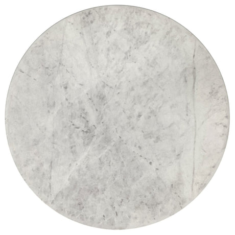 Haven Round Genuine White Marble Top Coffee Table - Coffee Tables available at Alpine Outlets in Denver