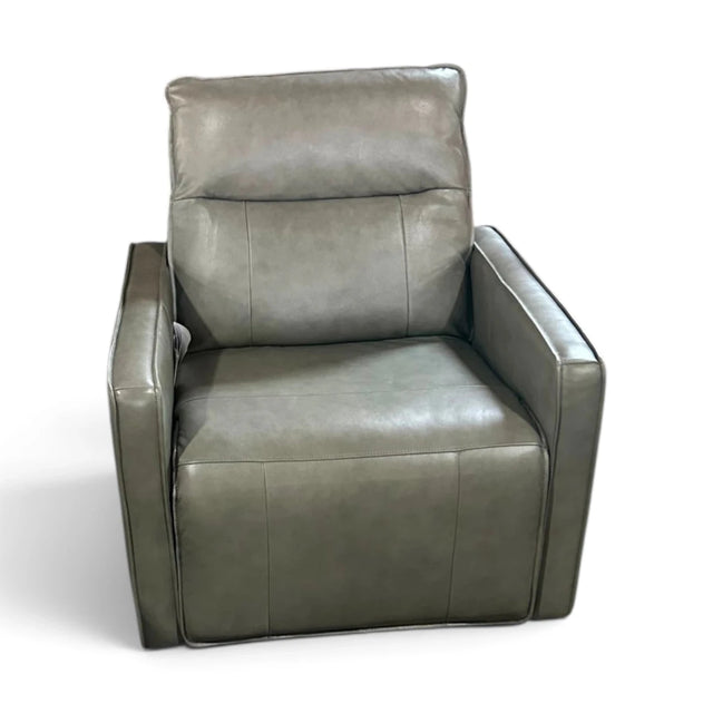 Henredon Keira Zero Gravity Power Leather Recliner with Power Headrest - 🟡 Storage Chair available at Alpine Outlets in Denver