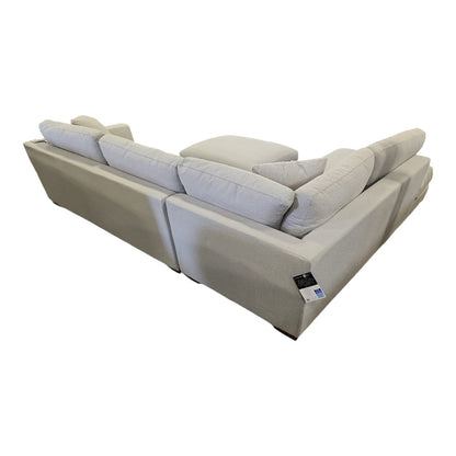 Henredon Larkin House Deep Seating Fabric Sectional with Storage Ottoman - Alpine Outlets