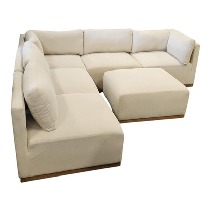 Henredon Murphy Fabric Modular Sectional with Ottoman - Alpine Outlets