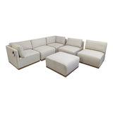 Henredon Murphy Fabric Modular Sectional with Ottoman - Furniture available at Alpine Outlets in Denver