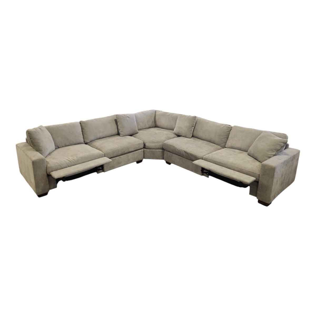 Henredon Selene 3 - Piece Sectional with Power Footrests - Alpine Outlets