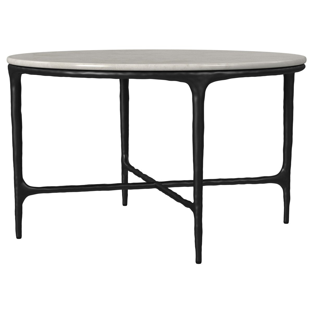 Hermas 2 - Piece Round Marble Coffee and End Table Set - Coffee Table Sets available at Alpine Outlets in Denver