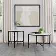 Hermas 2 - Piece Round Marble Coffee and End Table Set - Coffee Table Sets available at Alpine Outlets in Denver
