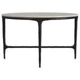 Hermas 2 - Piece Round Marble Coffee and End Table Set - Coffee Table Sets available at Alpine Outlets in Denver